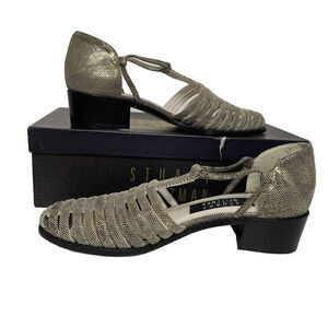 Vintage Stuart Weitzman Sandals Gold Gladiator S 6.5 AA Sandals